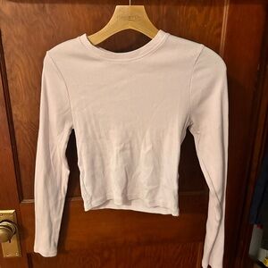 Abercrombie and Fitch Medium BABY PINK long sleeve tee!